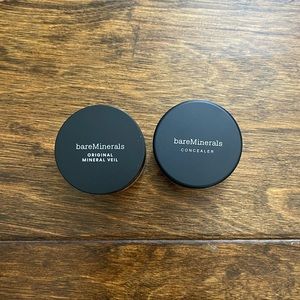 bareminerals Translucent Mineral Veil & Summer Bisque Concealer Powder Travel